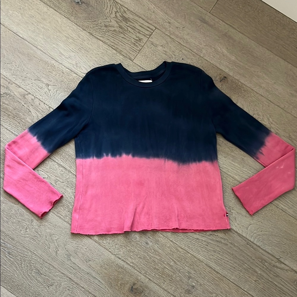 EUC Sol Angeles Pink / Blue Tie-Dye Crewneck Sweatshirt (Small)